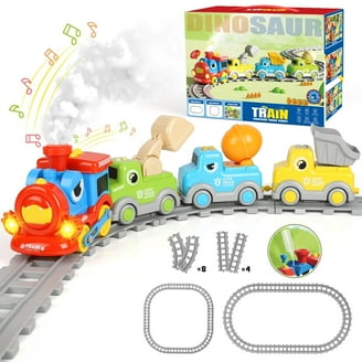 Keinxs Cartoon Train Set, Magnetic Links, Battery Operated