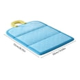 thumbnail image 2 of Pet Ice Pad Dog Mat, Waterproof Polyester Sleeping Pad, Non-Slip Breathable All Season Pet Bed Mat for Indoor Beds, Balconies and Living Spaces, Light Blue/Green, 2 of 5
