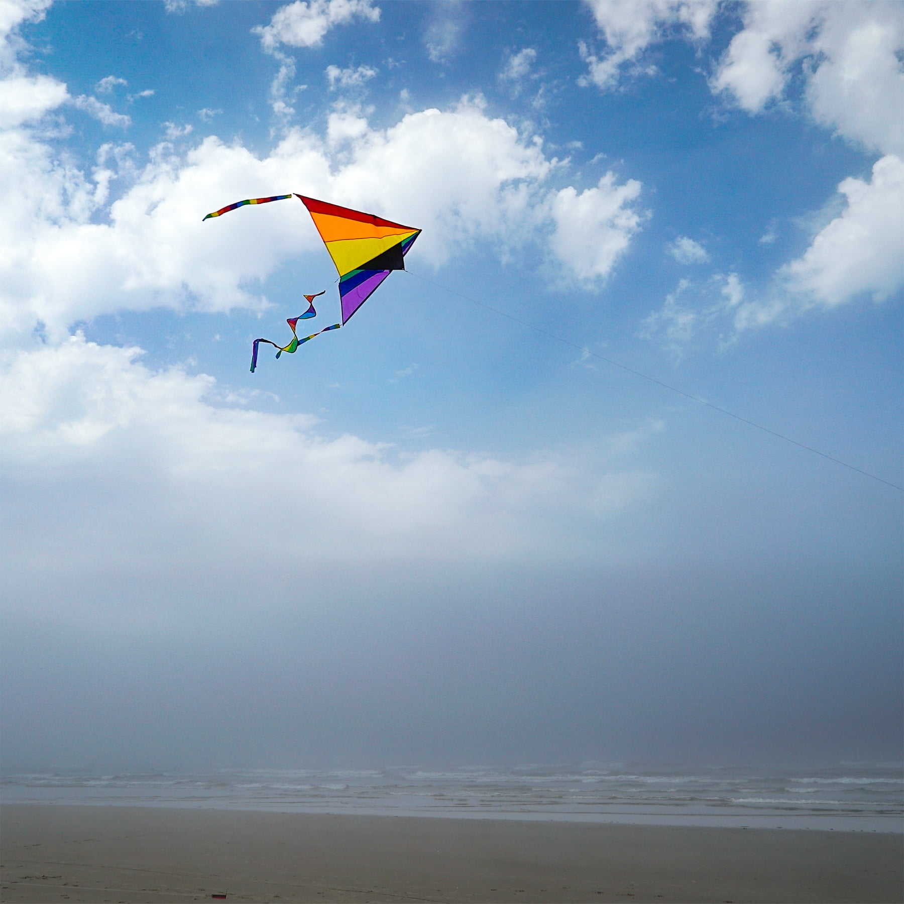 In the Breeze 3087 — Delta Combo Kite — Large, Colorful Easy Flying Single-Line Kite for All Ages