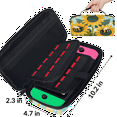 thumbnail image 3 of Herdesigns Bee Carry Case Compatible with Nintendo Switch 2017 & Oled 2021, with 20 Game Card Slots, Sunflower Portable Travel Carrying Case Pouch for Accessories & Games, 3 of 8