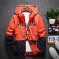 thumbnail image 2 of OmicGot Hooded Jacket New Spring Autumn Korean Version Plus Male And Female Couples Colorblock Men's Jacket Casual Thin Section Coat, 2 of 10