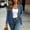 Blue, variant on BXJX Womens Knit Cardigans, Long Sleeve Open Front Lightweight Casual Cardigan Sweaters with Pockets Khaki Size S