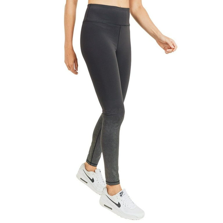 Mono B Women Grey and Silver High Waist Tummy Control Yoga Leggings Size 3X  