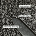 thumbnail image 2 of GlowSol 10' x 13' Area Rug Modern Braided Print Rugs for Living Room Bedroom Non-Slip Low Pile Accent Rug Washable Floor Cover, Gray Brown, 2 of 8