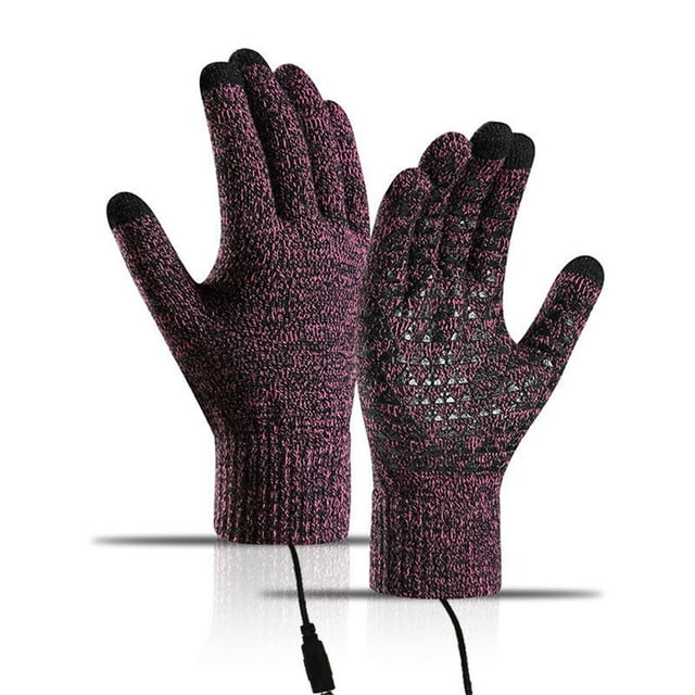 Gants Mitaines Gants Chauffants USB Gants Chauffants d'Hiver Gants Tactiles d'Hiver Température Réglable Chauffe-Mains Gants pour Hommes Femmes Gants Mitaines