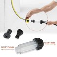 thumbnail image 3 of Water Filter for Garden Hose, 2 Pieces 3/4 Inch Water Prefilter Water Filter Set with 4 Filter Elements & 2 Quick Adapters, 3 of 5