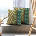 thumbnail image 6 of LALILO Throw Pillow Covers Zigzag With Accents Ethnic Mexican Art Zigzag Cushion Cover 18" x 18", 2 Pack, 6 of 6