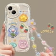 thumbnail image 2 of Samsung A34 A14 A04 A54 A04s A04E A24 A23 A13 A03 A52 A52s A03s A02s A12 A22 A51 A32 A50 A30s A50s 3D Flores Sólidas Borde Curvo Funda De Teléfono Cubierta Protectora Suave Con Cadena, 2 of 4