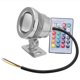 thumbnail image 1 of Foco LED RGB subacuático para jardín, resistente al agua, multicolor, CA/CC 12 V (plateado), 1 of 10