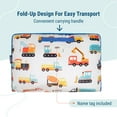 thumbnail image 2 of Wildkin Velour Nap Mat for Toddler Boys and Girls (Modern Construction), 2 of 8