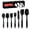 Black, variant on Silicone Spatulas 7-Piece Set, Food Grade Silicone Spatulas, 480 °F Heat Resistant, Seamless One Piece Design, Kitchen Utensils Nonstick for for Cooking, Baking and Mixing, Colorful