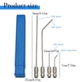 thumbnail image 3 of Faucet Hardware Set 4 Pack High Pressure Washer Nozzle Kit for Washing Machine & Cleaning Water Heater Flush Kit High Pressure Washer Extension Rod Nozzle Cleaning Kit Sta Faucet Accessories,Kitchen, 3 of 9