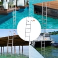thumbnail image 6 of Dock Ladder 5-Step Aluminum - 500lbs Capacity Boat Ladder for Pontoon, Ship, Lake, Pool - Removable with Wide Steps & Non-Slip Mats, 6 of 9