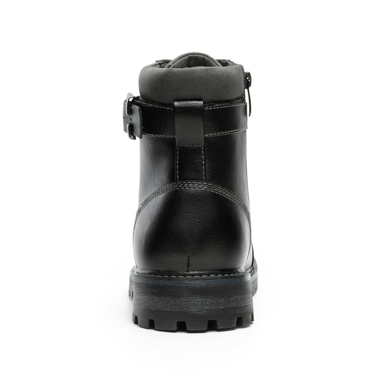 Bruno Marc Men's Motorcycle Combat Oxford Boots Fur Lining Warm Zipper  Style - Walmart.com