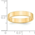 thumbnail image 3 of 14K Yellow Gold 4mm Light Weight Flat Band Ring Size 10.5, 3 of 7