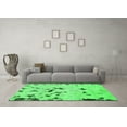 thumbnail image 3 of Ahgly Company Indoor Round Abstract Green Modern Area Rugs, 5' Round, 3 of 4
