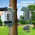 thumbnail image 6 of Soliom Bird Feeder with Camera, 2.7L Seed Capacity, AI Species Identification, 2K Live View, Instant Alerts, 5W Solar Panel, Squirrel-Proof Metal Outdoor Bird Feeder, Green, 6 of 8