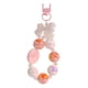 thumbnail image 3 of Llavero con cuentas, colgante de llave de coche de dibujos animados, pulsera portátil, llavero para fiesta de niñas Rosa, 3 of 9