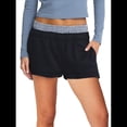 thumbnail image 1 of Pantalones Cortos Deportivos para Mujer, Informales, de Verano, con Cuadros Cosidos, Cintura Alta, para Correr y Descansar, con Bolsillos Negro S, 1 of 6