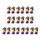 thumbnail image 4 of 20 colgantes de aleación para niñas, dijes hechos a mano para la creación de joyas, llaveros y collares. Violeta, 4 of 6
