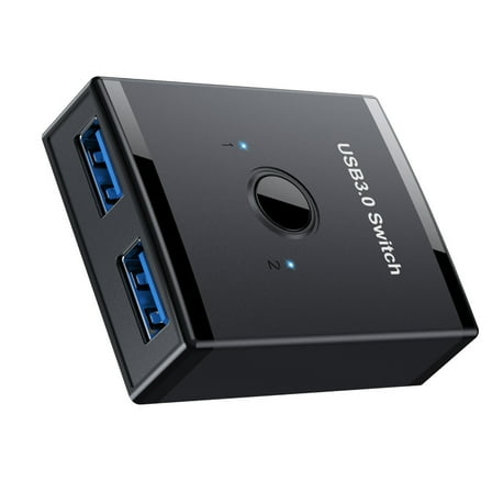 USB3.0 Switcher 2 Computers Keyboards Mouse Switcher USB Switches Selector for 2 PC Laptop Share 1 Device Extended
