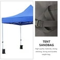 thumbnail image 3 of Phenofice 4Pcs Tent Weight Bag Black with Fasteners for Easy Use and Secure Canopy Fixing, 3 of 7