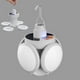 thumbnail image 2 of Lámpara LED de control remoto solar de 500 lm Lámpara colgante Tienda de campaña Bombilla blanca Tmvgtek Iluminación del hogar multifuncional, 2 of 6