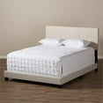 thumbnail image 7 of Bowery Hill Modern Tufted Queen Low Profile Bed in Light Beige, 7 of 7