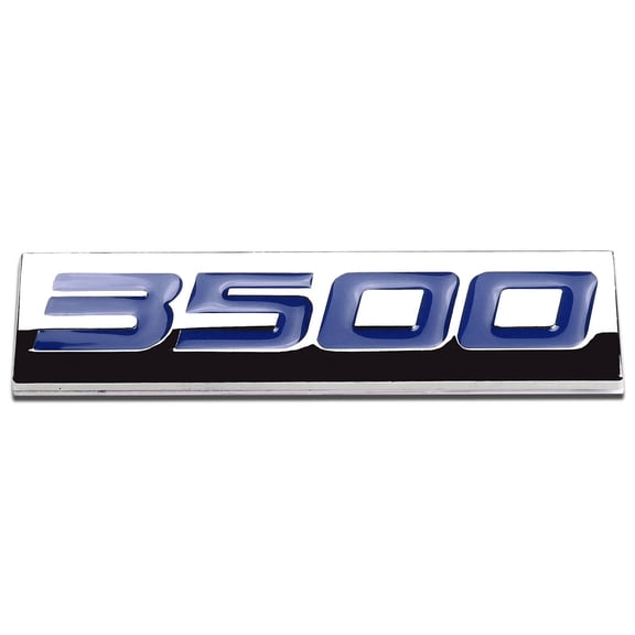 DNA Motoring EM-AS-3500-BL METAL GRILL TRUNK EMBLEM DECAL LOGO TRIM BADGE POLISHED BLUE LETTERING 3500