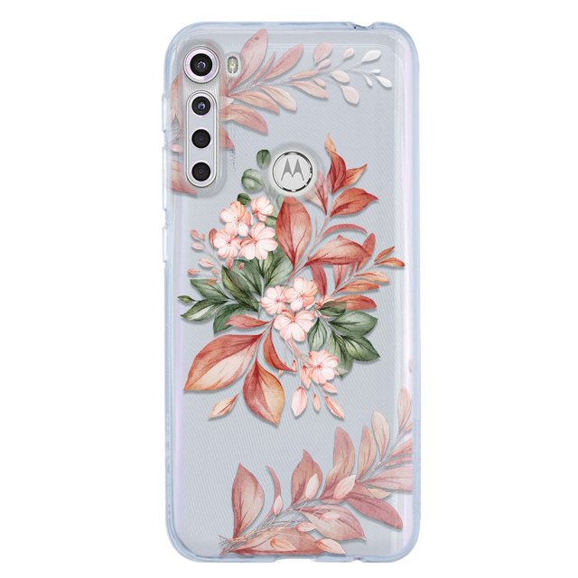 Funda para Moto One Fusion InstaCase Protector anticaídas Flores
