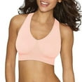 thumbnail image 4 of 2-Pack Hanes Get Cozy Pullover ComfortFlex Wirefree Bra, Pink, L, 4 of 4