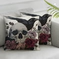 thumbnail image 3 of Happy Halloween Pillowcase, Cushion Case, CustomThrow Pillow Cover with Hidden Zipper, Flower Pillow Cases Decor for Sofa Bedroom Car Couch, 3 of 7