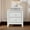 White, variant on Euroco Mid Century Retro Nightstand with 2 Storage Drawers, Wood Bedside End Tables Dresser for Bedroom, Living Room, Closet,Walnut