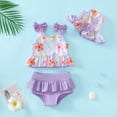 KIMI BEAR Newborn Baby Girl Swimsuit Sets 612 Months Bowknot
