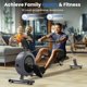 thumbnail image 3 of Máquina de remo FEIERDUN Compact Rower 350 kg con APP Grey, 3 of 9