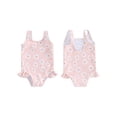 thumbnail image 2 of vera natura Baby Girl Swimwear Summer Floral Print Sleeveless Ruffle Monokini Swimsuits  Suits Beachwear, 2 of 8