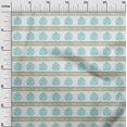 thumbnail image 2 of oneOone Georgette Viscose Fabric Leaves & Lotus Block Printed Craft Fabric BTY 42 Inch Wide, 2 of 4