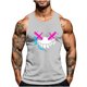 thumbnail image 2 of Camiseta sin mangas de cuello redondo para hombre, con estampado de Halloween, cuello redondo, estilo informal, deportiva, para hombre, 2 of 5