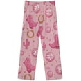 thumbnail image 5 of Top-kevin Cowboy Boots Cacti Women's Long-Sleeve Shirt And Full-Length Bottom Pajama Set, 5 of 12
