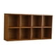 thumbnail image 4 of Estante de exhibición de madera para estante de pared, 8 cubos, montaje en pared, gabinete de almacenamiento cosmético simple para cocina, interior, 4 of 9