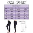 thumbnail image 3 of SAYFUT Women Basic Leggings Ripped Elastic Slim Cutout Leggings Workout Running Capris Pants with adjustable waistband, 3 of 5