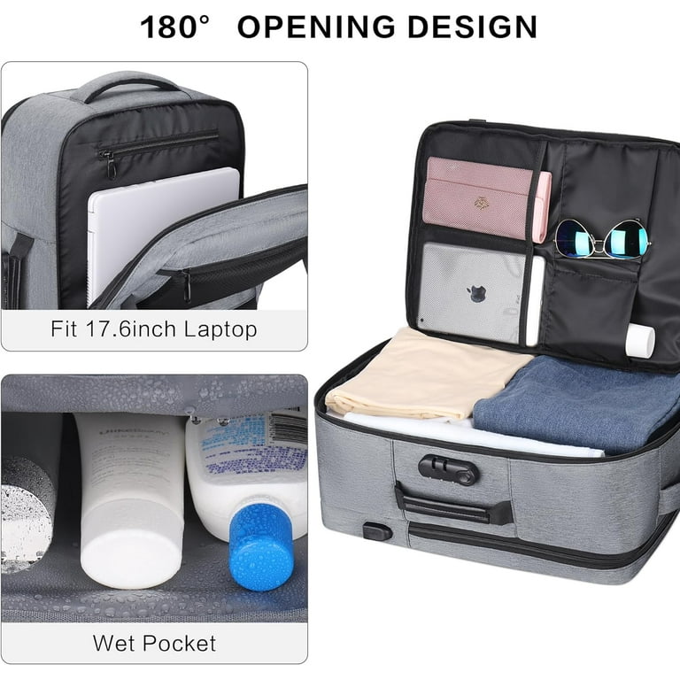 Hafmall Travel Backpack, 18x14x8 Anti-theft, 35L TSA Approved, Carry on for  Business Hiking - Walmart.com