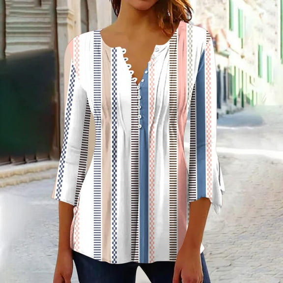 Women's 3/4 Sleeve Tops Plus Plus Size Tall Womens Business Casual Tops Cute T Shirts for Women Trendy Summer Plus Size Shirts for Women Dressy my orders