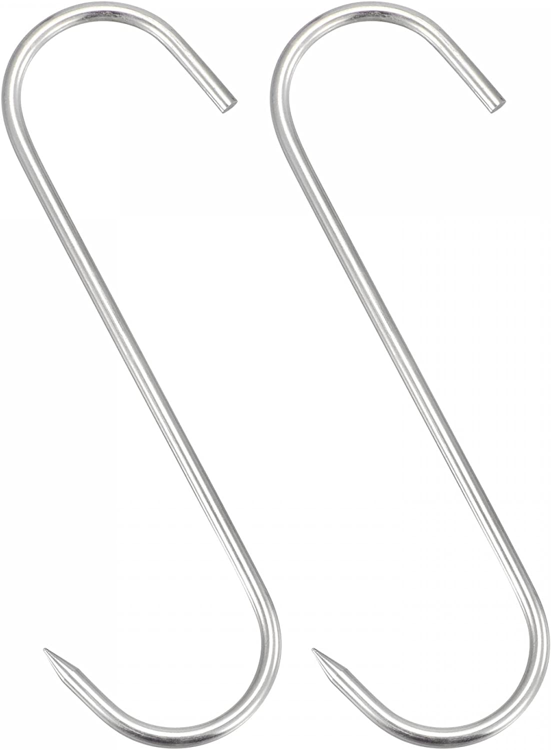 6.89" Meat Hooks, 0.2" Thick Stainless Steel Butcher SHook for Meat