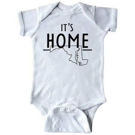 

Inktastic It s Home- Maryland State Outline Gift Baby Boy or Baby Girl Bodysuit