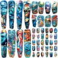 thumbnail image 1 of Tatuaje temporal atydkug, 46 hojas para hombre y mujer Shark Dolphin, 1 of 5