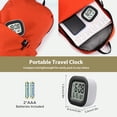 thumbnail image 5 of Battery Operated Travel Alarm Clock for Heavy Sleepers(Battery Included), Small Digital Alarm Clock Easy to Set/Read with Backlit & 5min Snooze, Temperature, Date, 12/24H Bedside Alarm Clock for Kids, 5 of 11