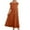 Orange, variant on Jalioing Casual Midi Dress for Women Short Sleeve Sundress Drawstring Cotton Linen Dresses
