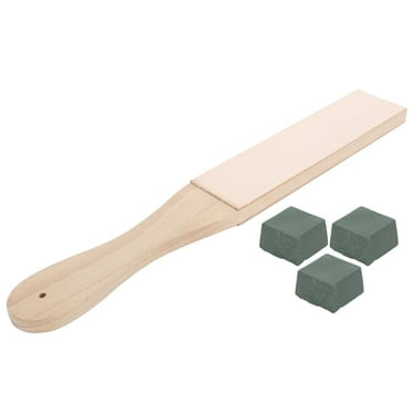 Polishing Tool,Paddle Leather 2‑Sided Strop Honing Polishing with Compounds Kit Tool  Accessories,Honing Paddle