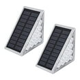 thumbnail image 2 of figatia 2Pcs LED Solar Stair Light Solar Step Lights Garden Lamps Solar Powered Fence Light Waterproof Solar Deck Light for Courtyard Warm Light, 2 of 8